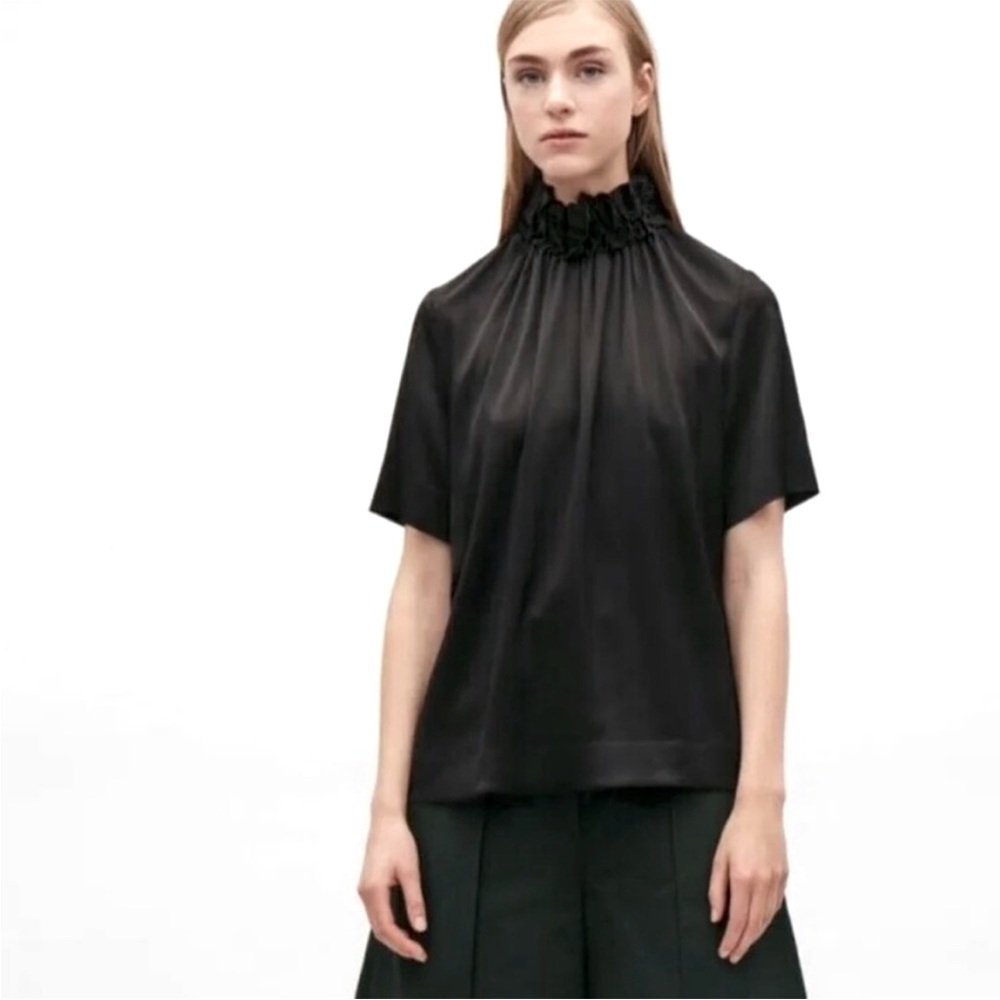 COS satin blouse